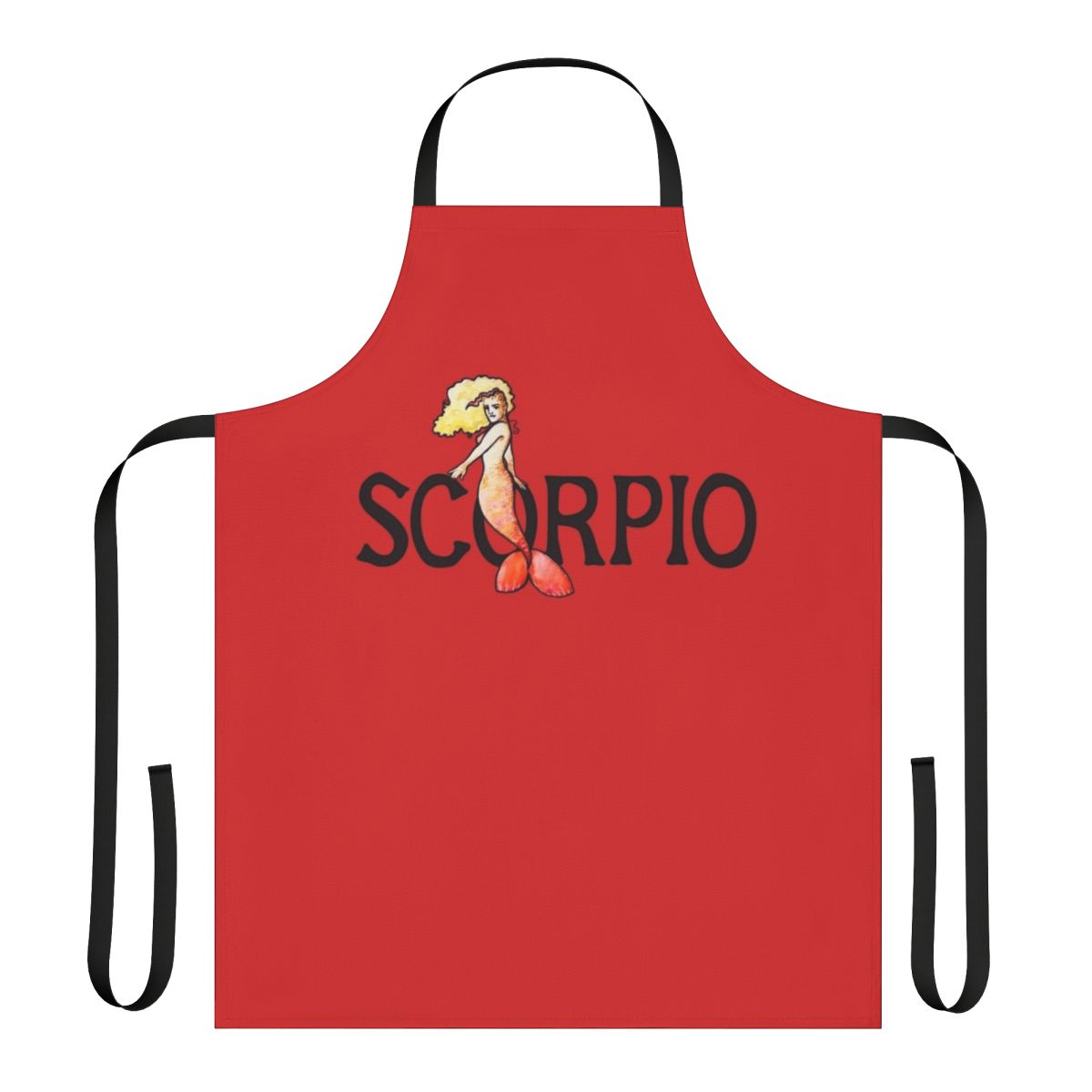 Scorpio Mermaid Themed Apron with Zodiac Design