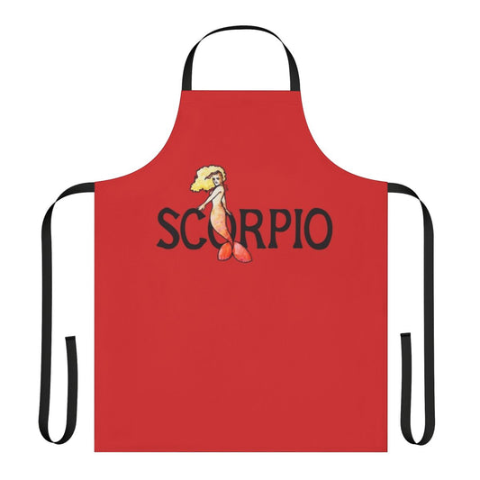 Scorpio Mermaid Themed Apron with Zodiac Design