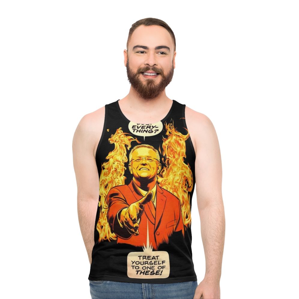 Scott Morrison Handshake Unisex Tank Top