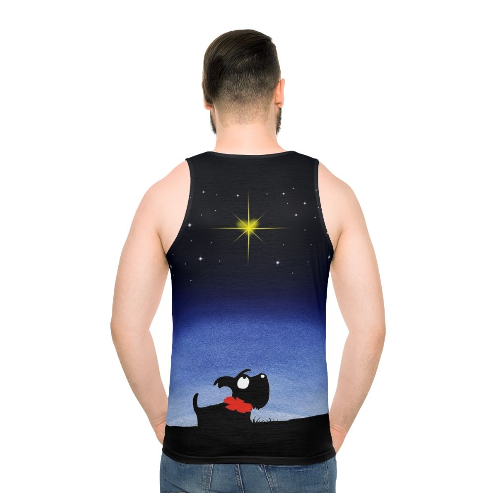 Scottie dog star unisex tank top