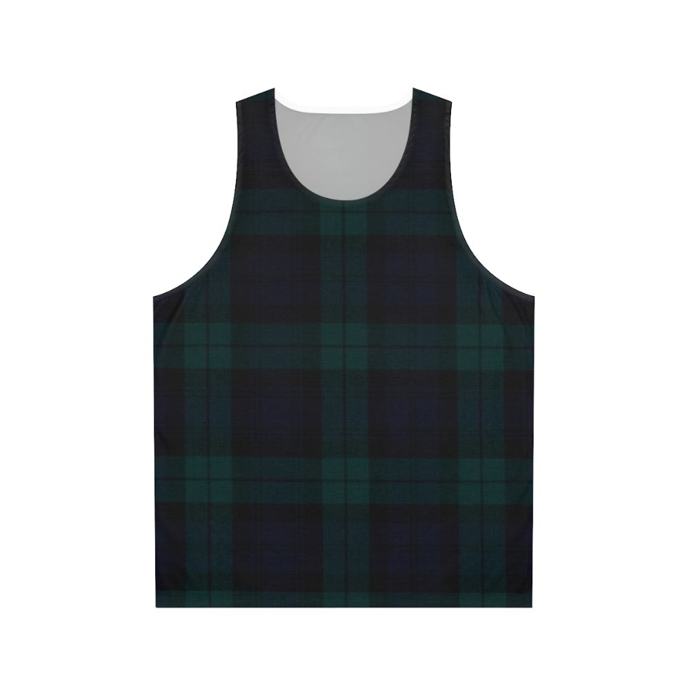 Scottish tartan unisex tank top
