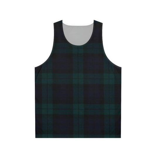 Scottish tartan unisex tank top