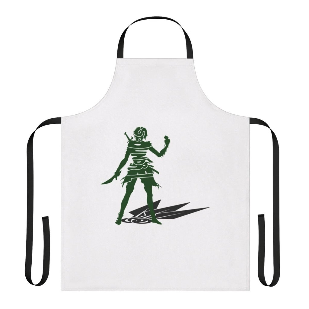 Scoundrel-themed gaming apron with Gloomhaven-inspired graphic design