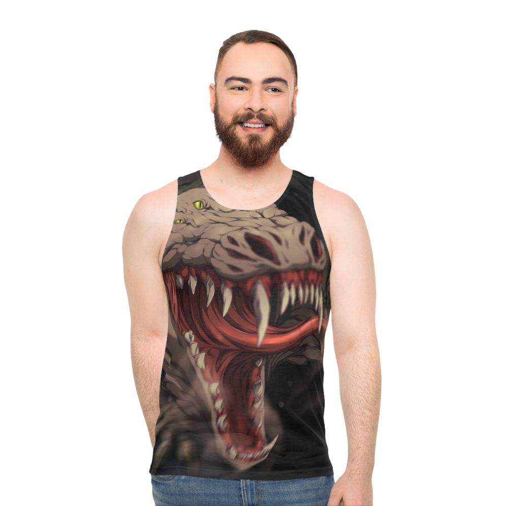 SCP 682 "Hard-to-Destroy Reptile" Unisex Tank Top