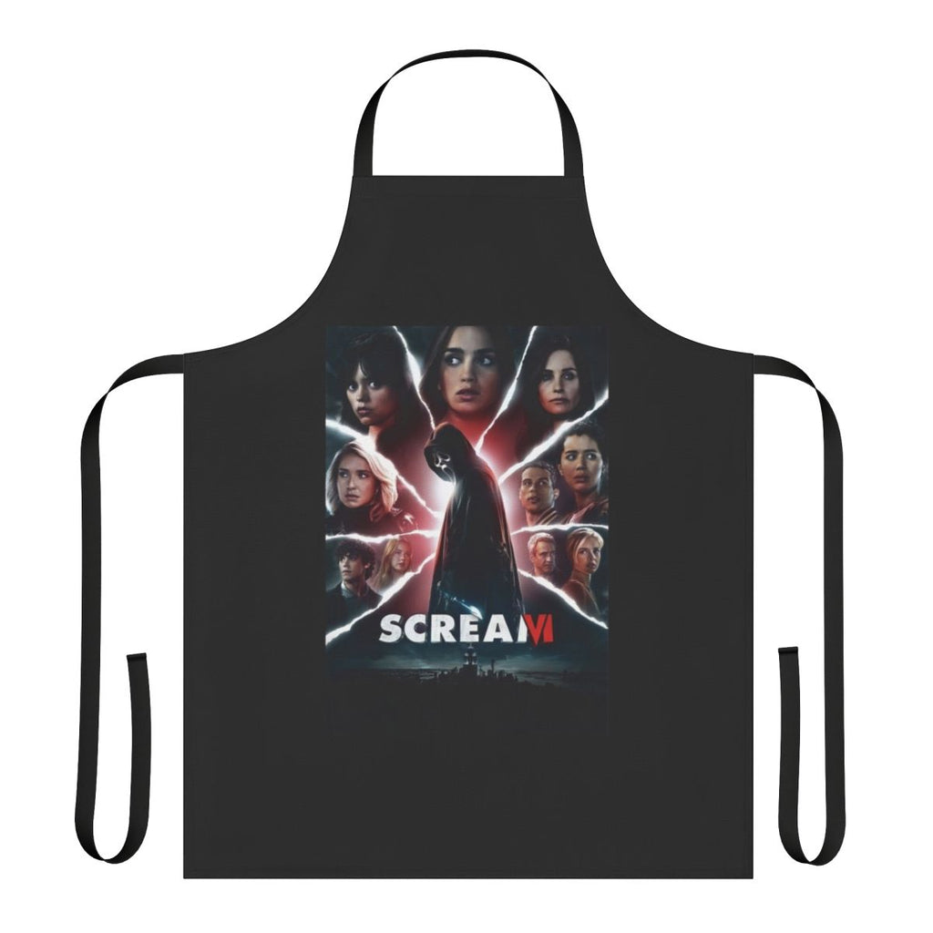 Scream-Inspired Active Apron with Ghost Face Knife Design