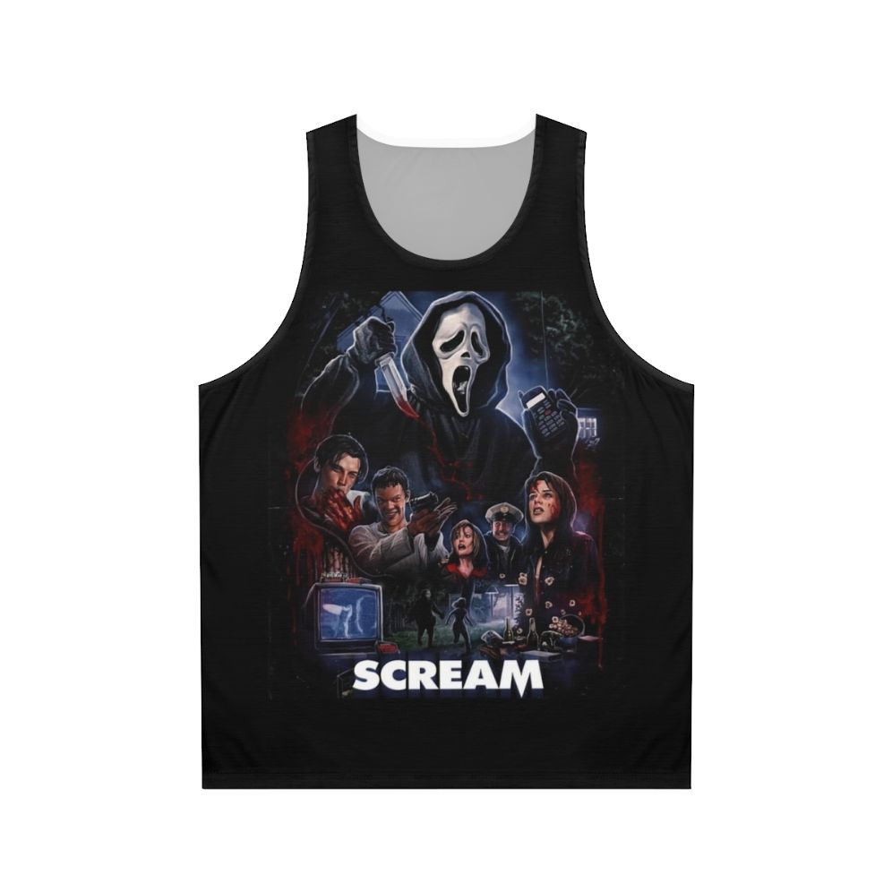 Scream movie artwork unisex tank top