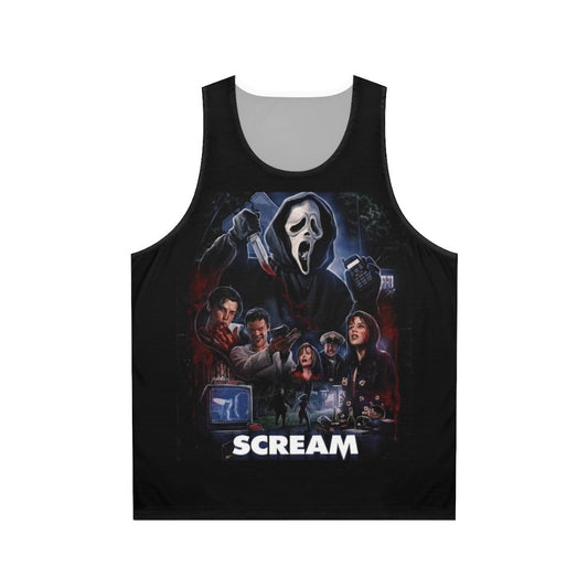 Scream movie artwork unisex tank top
