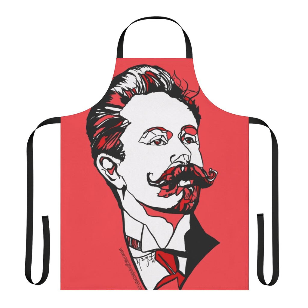 Apron featuring a portrait of Russian composer and pianist Alexander Scriabin