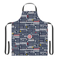 Scrubs-themed apron with quotes from the popular TV show