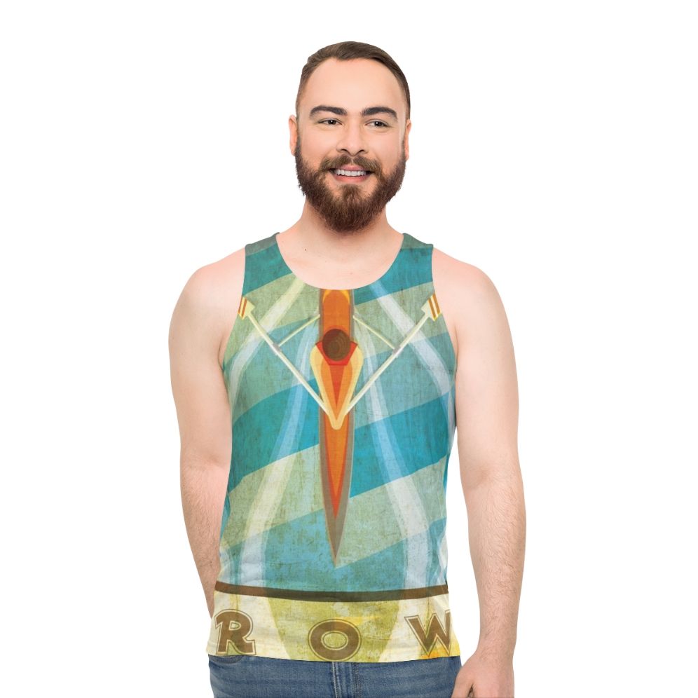 Sculling unisex tank top