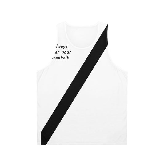 Seatbelt safety unisex tank top