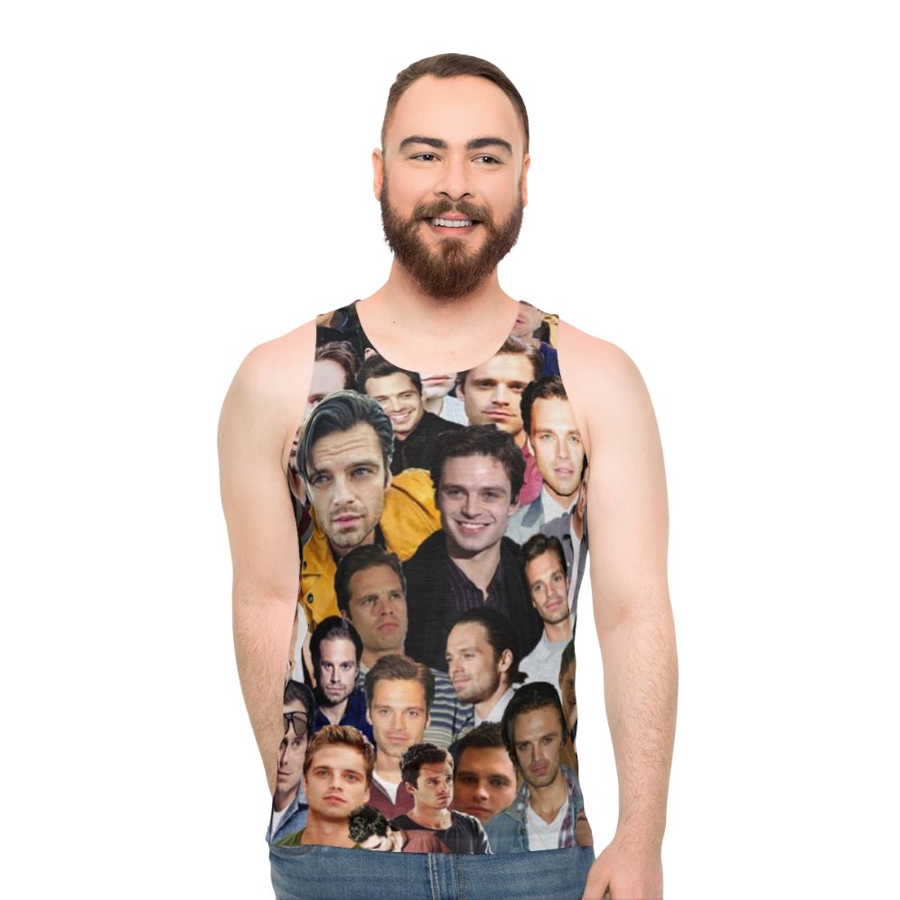 Sebastian Stan & Bucky Barnes Marvel Avengers Unisex Tank Top