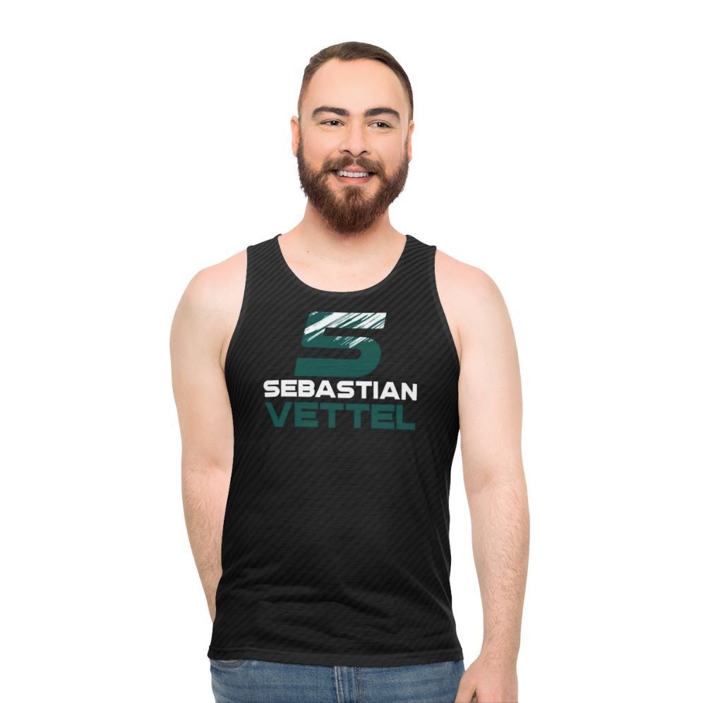 Sebastian Vettel Formula 1 Unisex Tank Top