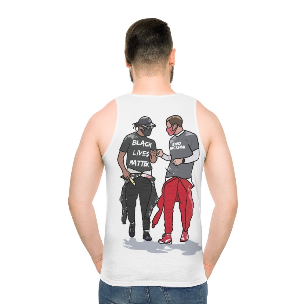 Sebastian Vettel and Lewis Hamilton Unisex Tank Top