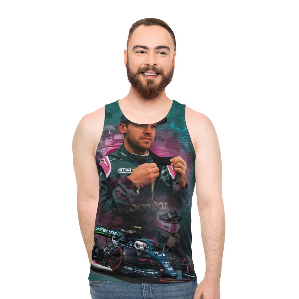 Sebastian Vettel Unisex Formula 1 Racing Tank Top