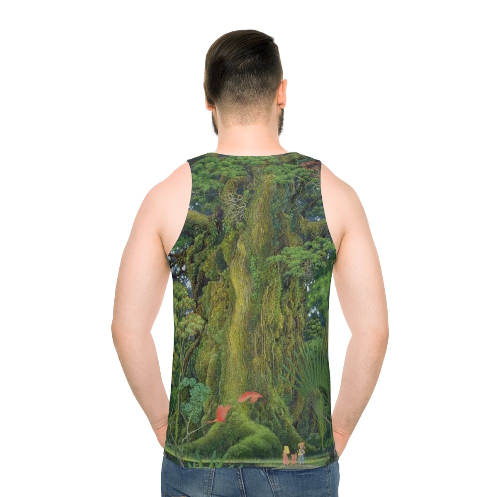 Unisex "Secret of Mana" inspired tank top with nature-themed design