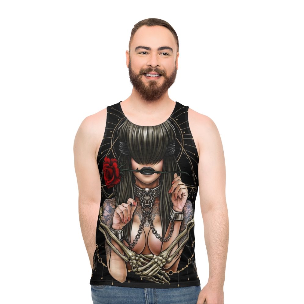 Unisex "See No Evil" Neo-Traditional Tattoo Tank Top