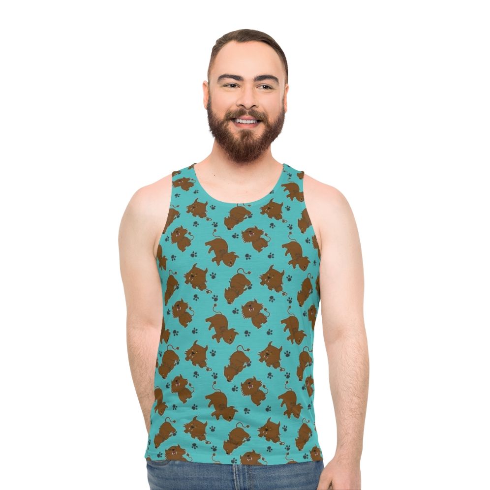 Sehlat pattern unisex Star Trek inspired tank top