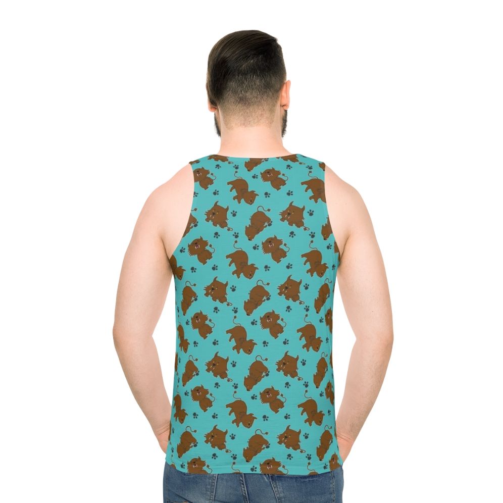 Sehlat pattern unisex Star Trek inspired tank top