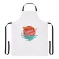 Seinfeld-inspired apron featuring George Costanza, a classic character from the 90s sitcom.