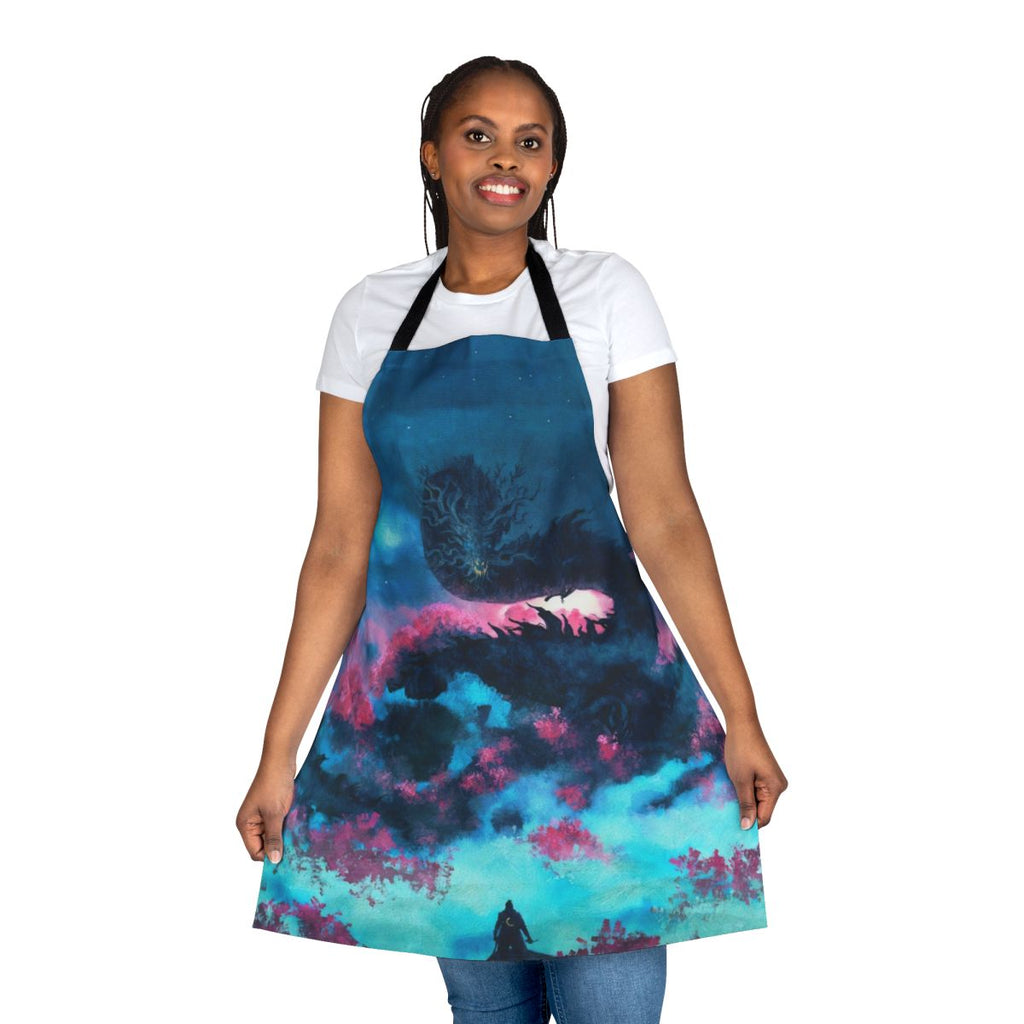 Sekiro Shadows Die Twice-themed apron with Japanese art and design