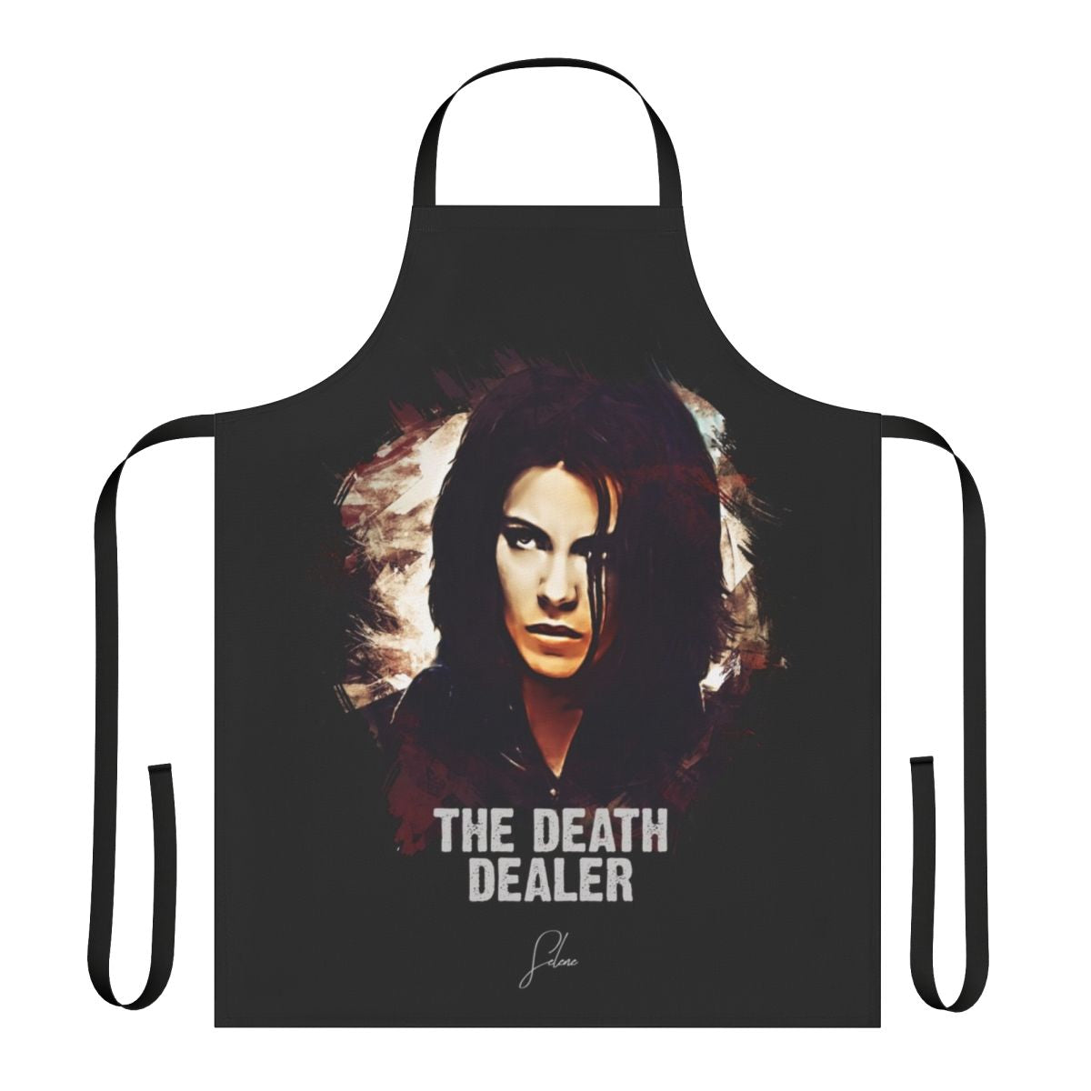 Apron featuring Selene, the iconic character from the Underworld movie franchise