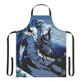 Sephiroth-themed apron with dark, villainous design for cooking and baking