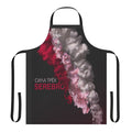 Serebro-inspired cooking apron with stylish music-themed design