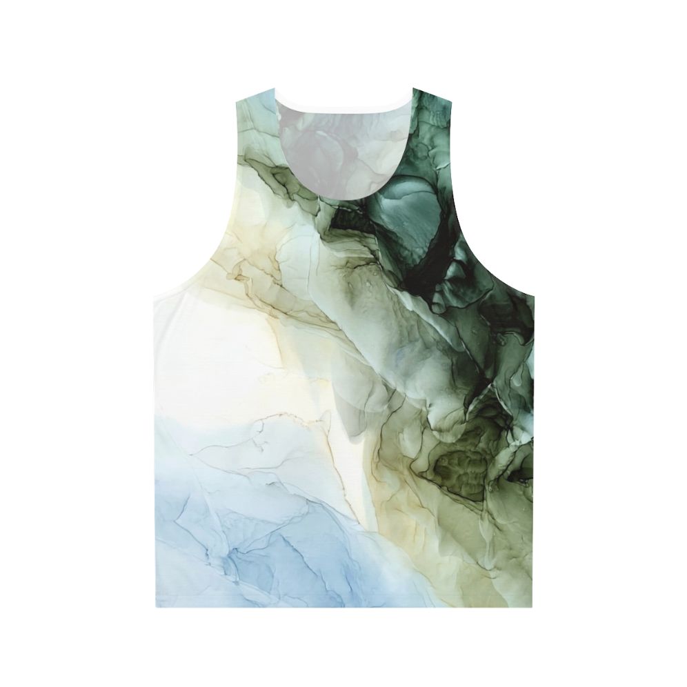 Serene abstract landscape painting unisex tank top