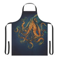Apron featuring a vibrant, abstract underwater scene with a dreamy octopus design.