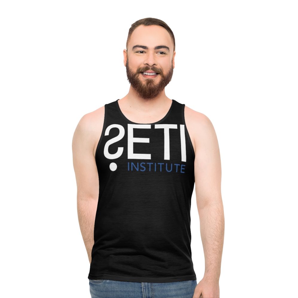 SETI Institute Unisex Tank Top with Space and Science Imagery