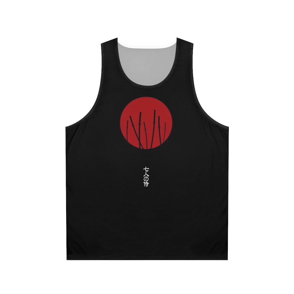 Seven Samurai unisex tank top with Japanese warrior design