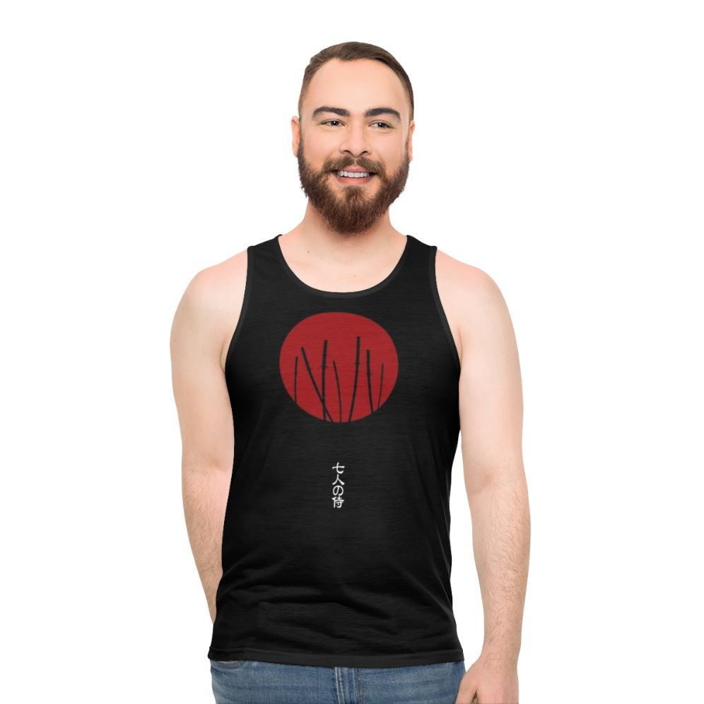 Seven Samurai unisex tank top with Japanese warrior design