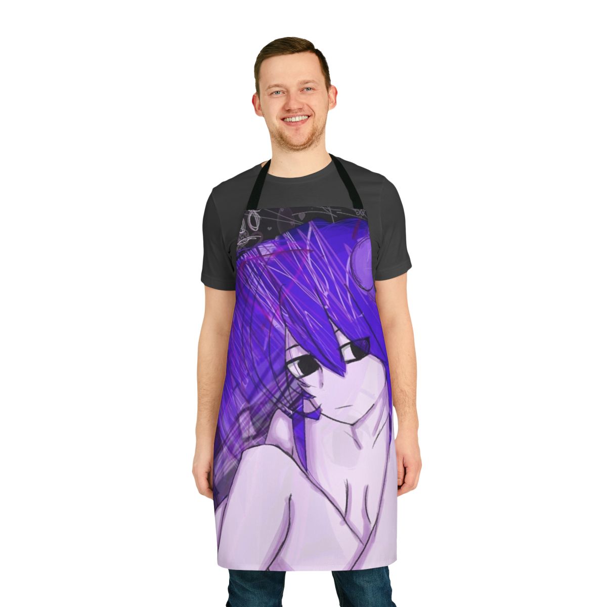 Sewerslvt-themed apron featuring a unique fan art design