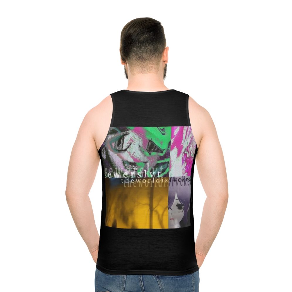 Sewerslvt "The World Is Fvcked" Album Cover Unisex Tank Top