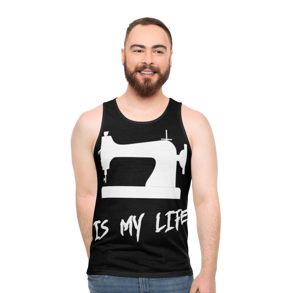 Unisex "Sewing is My Life" tank top