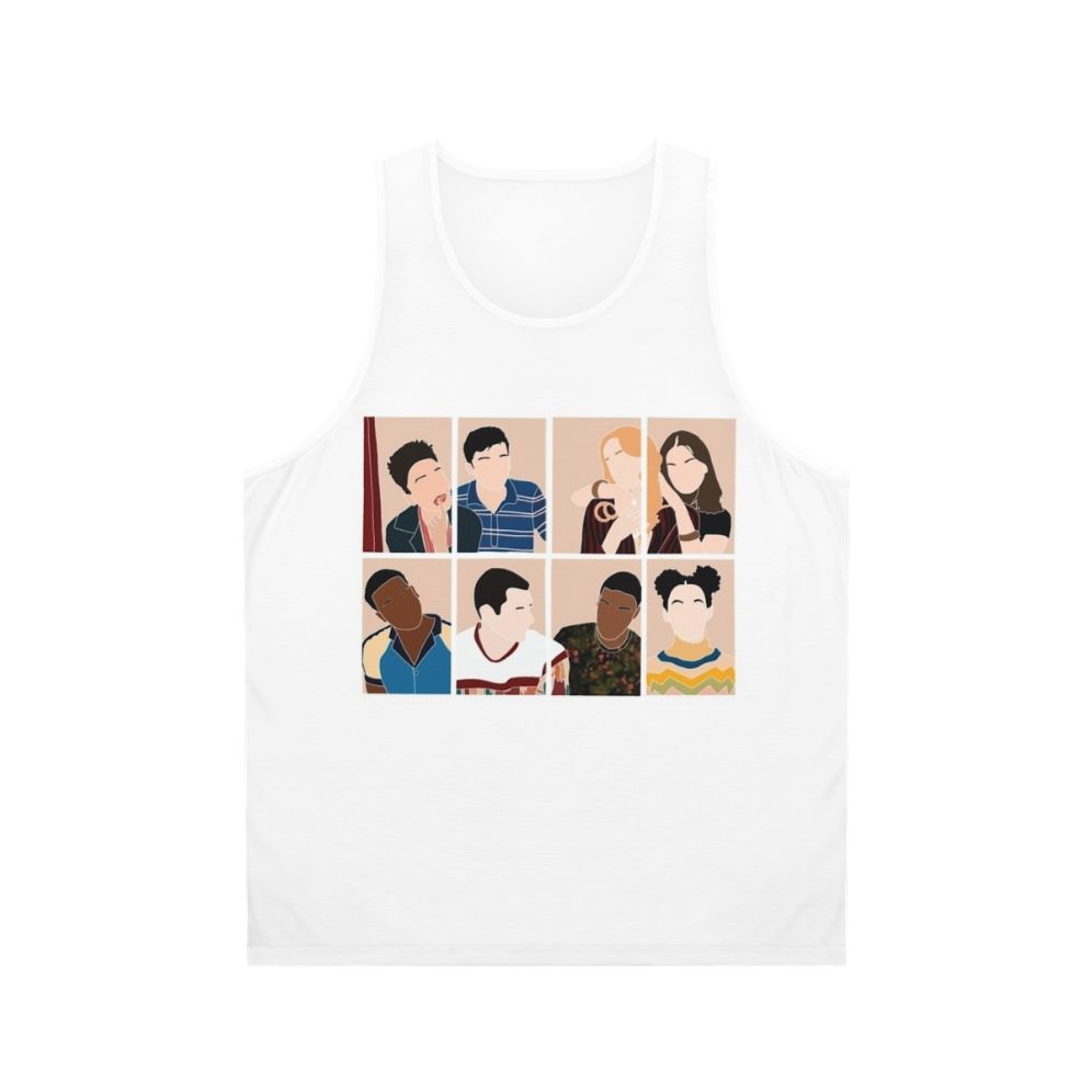 Unisex Sex Education Cast Tank Top featuring Maeve Wiley and Otis Milburn