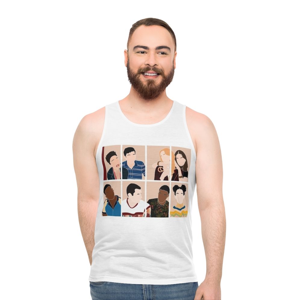 Unisex Sex Education Cast Tank Top featuring Maeve Wiley and Otis Milburn