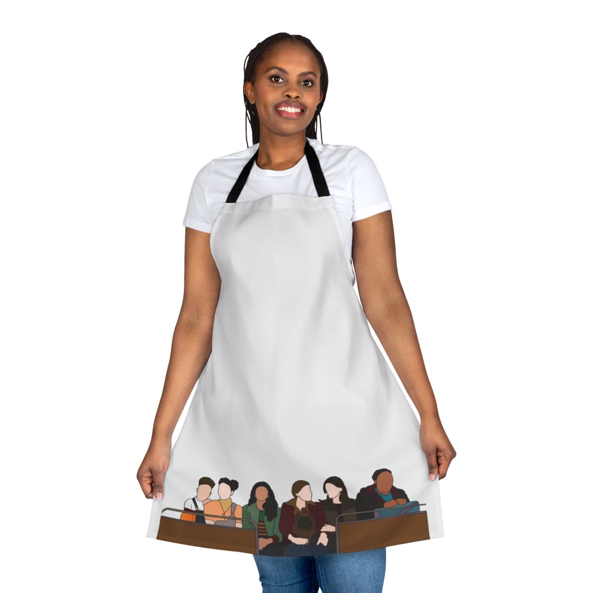 Sex Education inspired apron featuring Maeve Wiley and Otis Milburn from the Netflix series