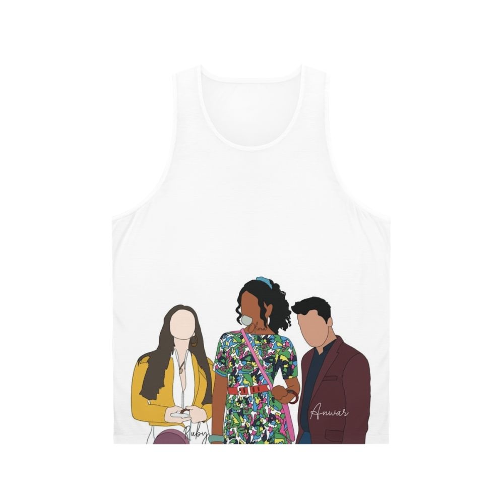 Sex Education Olivia Ruby and Anwar Unisex Tank Top