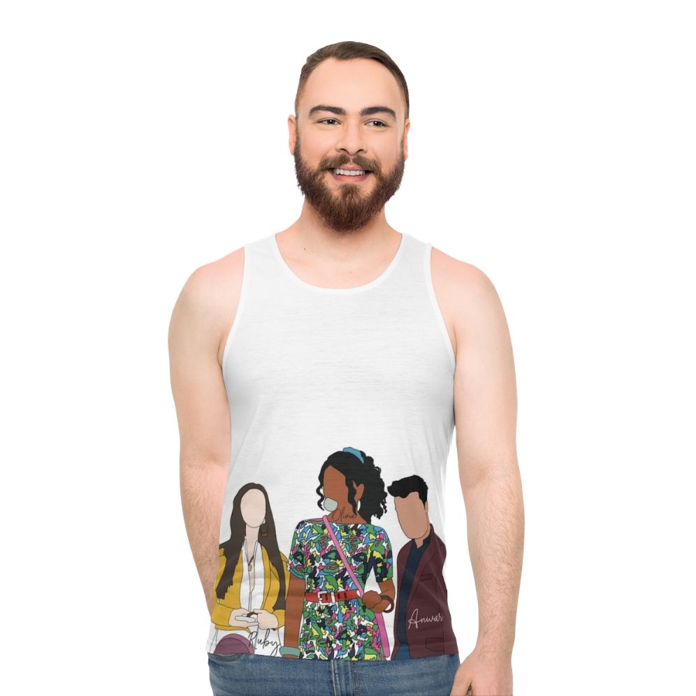 Sex Education Olivia Ruby and Anwar Unisex Tank Top