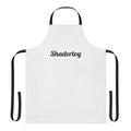 Shadertoy-inspired graphic design apron featuring a vector-based color pattern