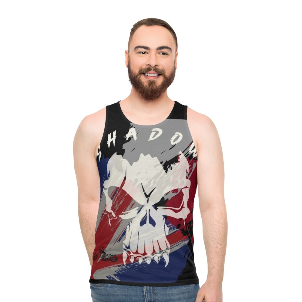 Shadow Skull Unisex Motorcycle Tank Top