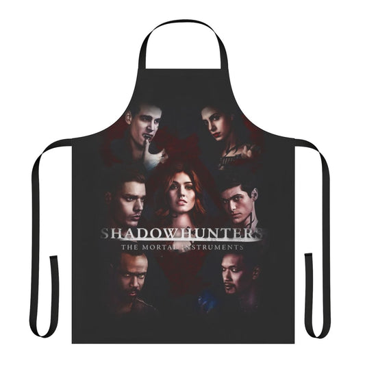 Shadowhunters inspired apron with Clary Fray, Jace Wayland, and other Shadowhunters characters