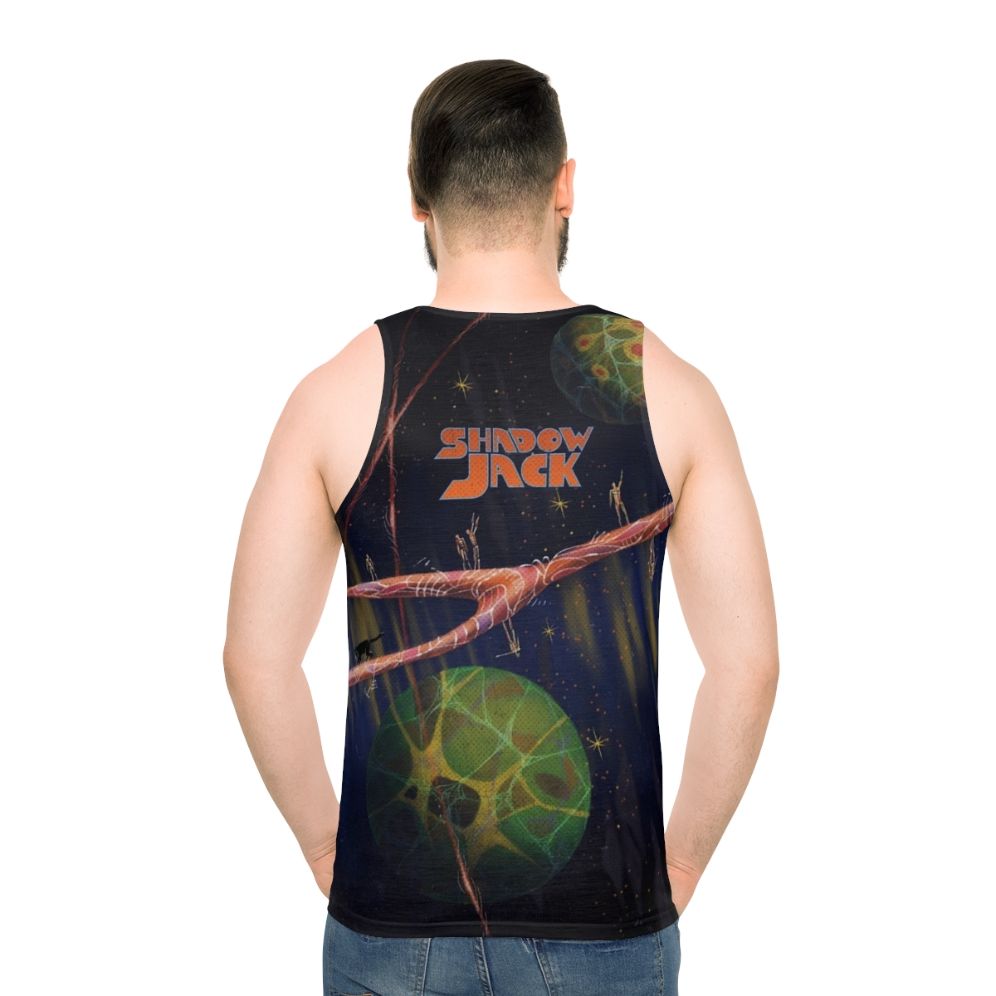 Shadowjack band merchandise unisex tank top with psychedelic space design
