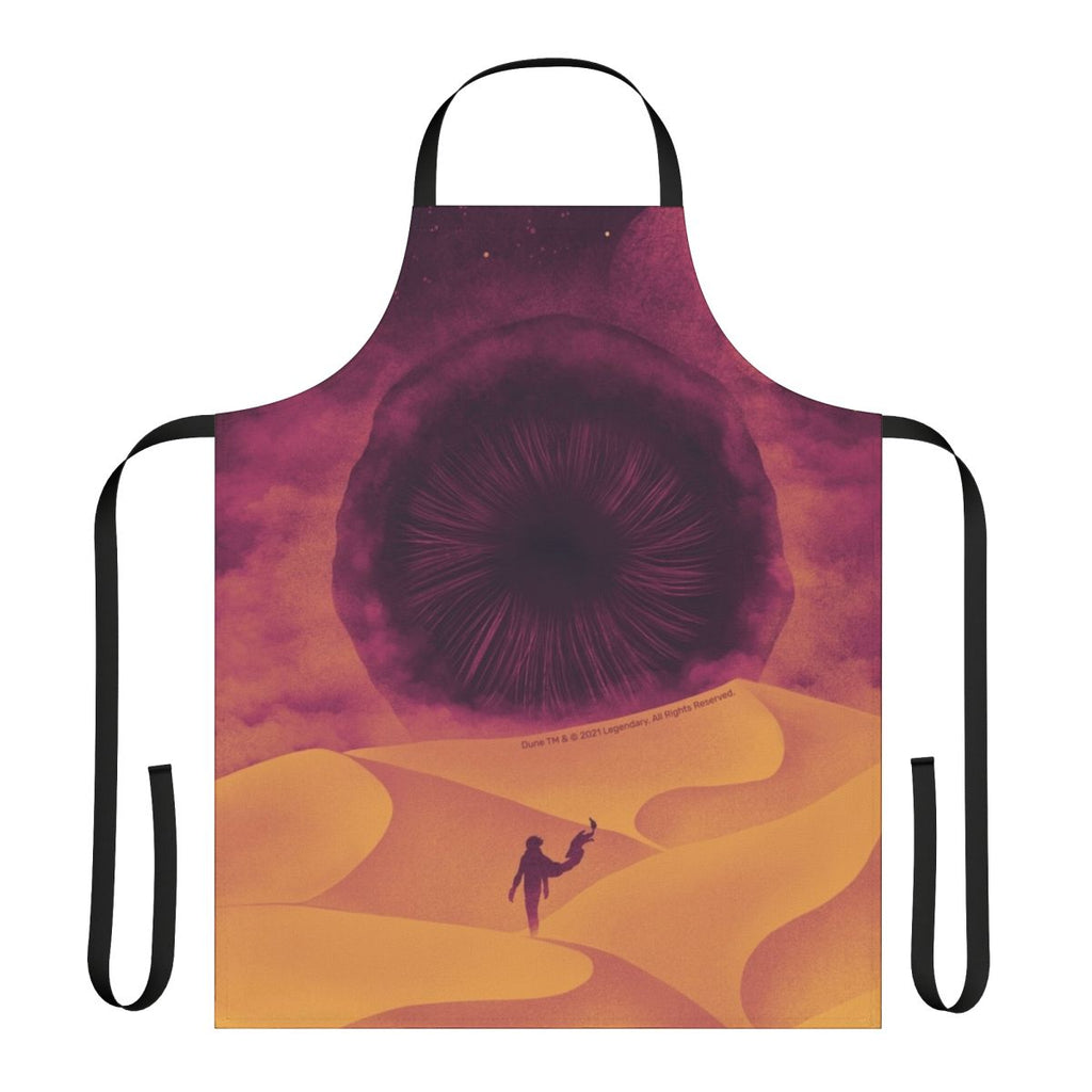 A high-quality apron featuring the iconic Shai Hulud sandworm from the Dune science fiction franchise.