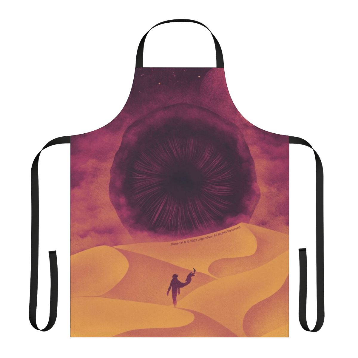 A high-quality apron featuring the iconic Shai Hulud sandworm from the Dune science fiction franchise.