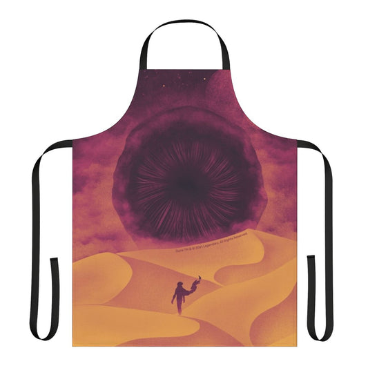 A high-quality apron featuring the iconic Shai Hulud sandworm from the Dune science fiction franchise.