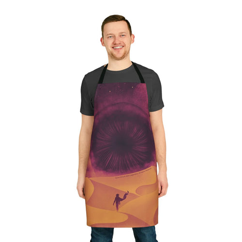 A high-quality apron featuring the iconic Shai Hulud sandworm from the Dune science fiction franchise.