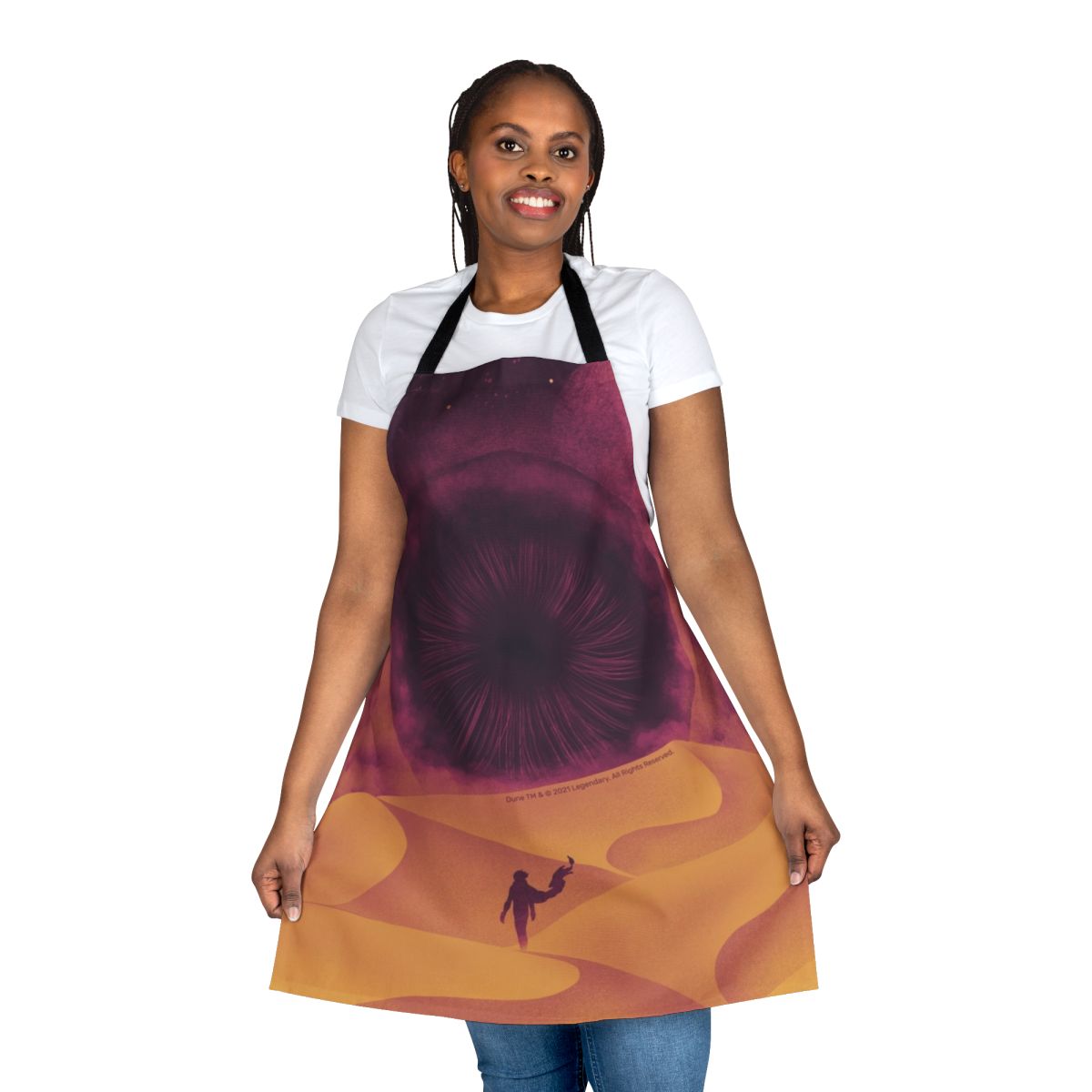 A high-quality apron featuring the iconic Shai Hulud sandworm from the Dune science fiction franchise.